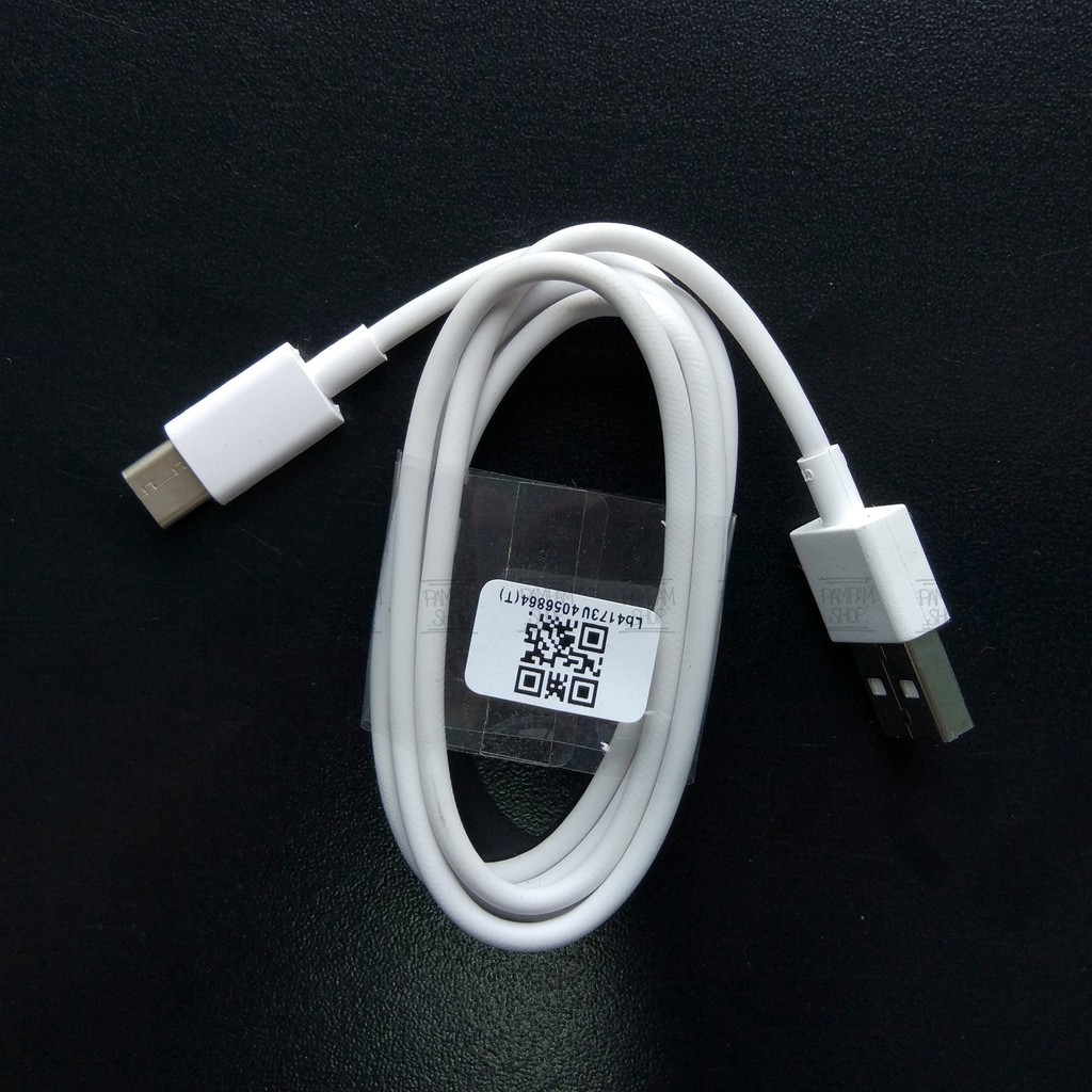 Kabel Data Charger Casan XIAOMI PUTIH TYPE C Mi5 Plus Mi Pad 2 Mi4C Mi6 Mi7 Pocophone F1 Black Shark