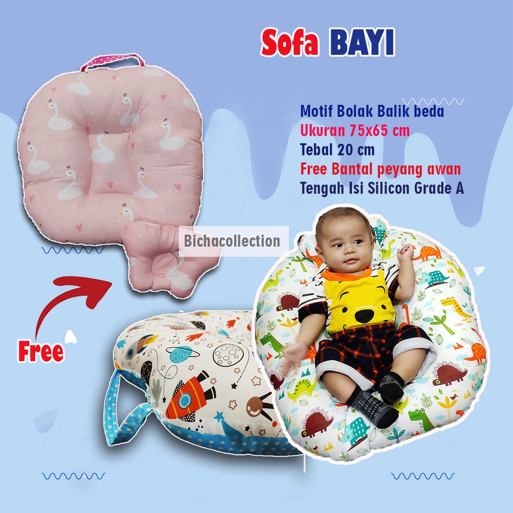 Free Bantal Peyang Awan !! Sofa Bayi Multifungsi New Born Gift Baby Launger Set Kado Bayi Termurah