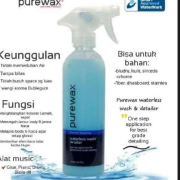 Terlaris.. purewax waterless. PROMO BELI 2 BOTOL FREE MICROFIBER 1 PACK