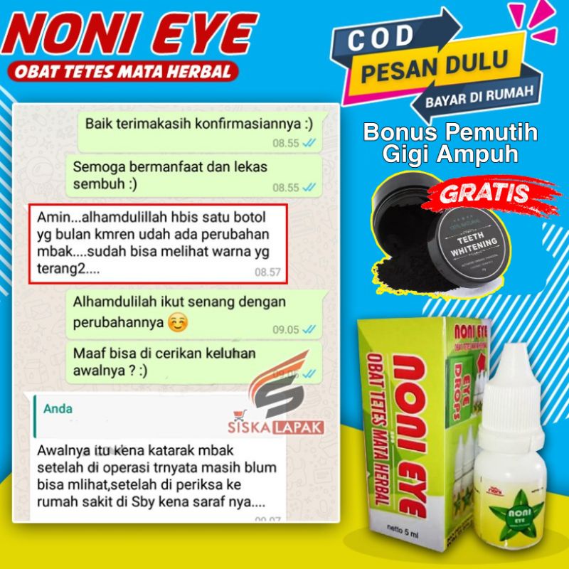 Noni Eye Original Obat Tetes Mata Minus Obat Mata Minus , Katarak , Plus , Merah Berlemak KT01