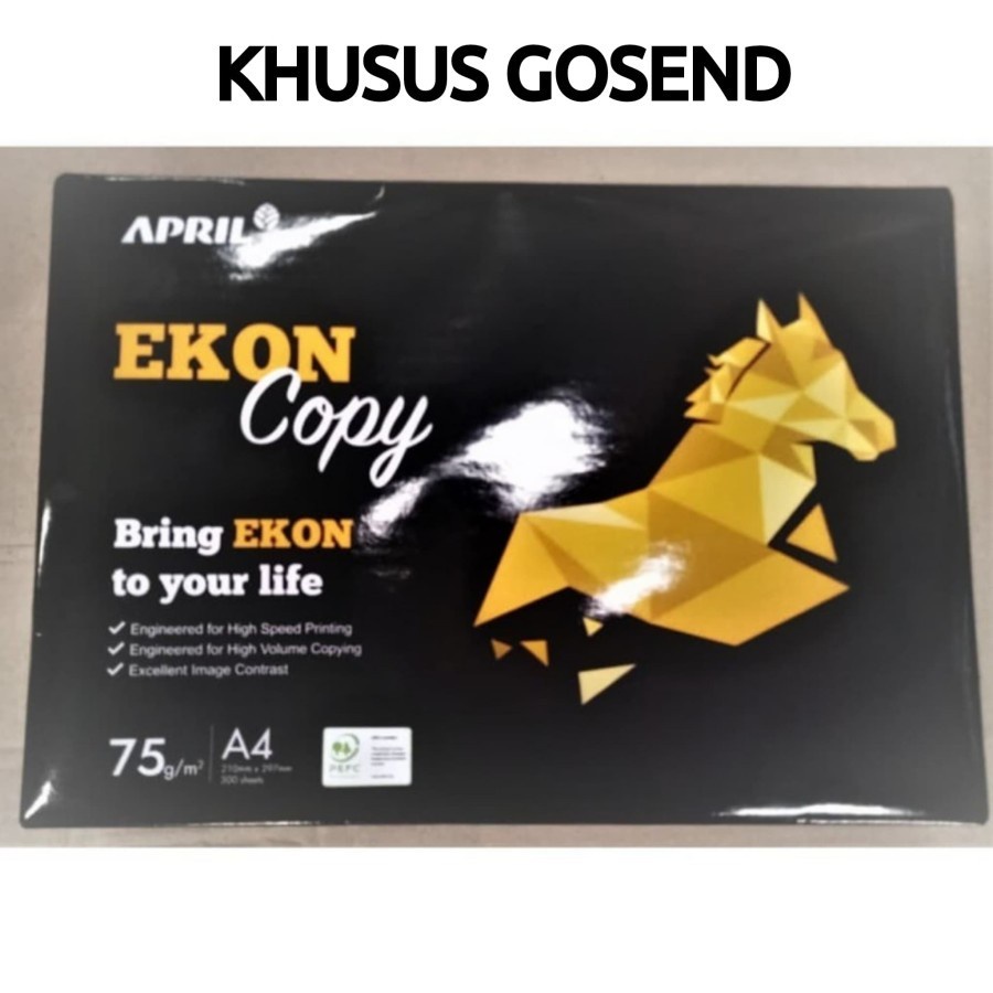 

GOSEND Kertas HVS A4 75gram EKON/Kertas Fotocopy A475gr/Office Paper