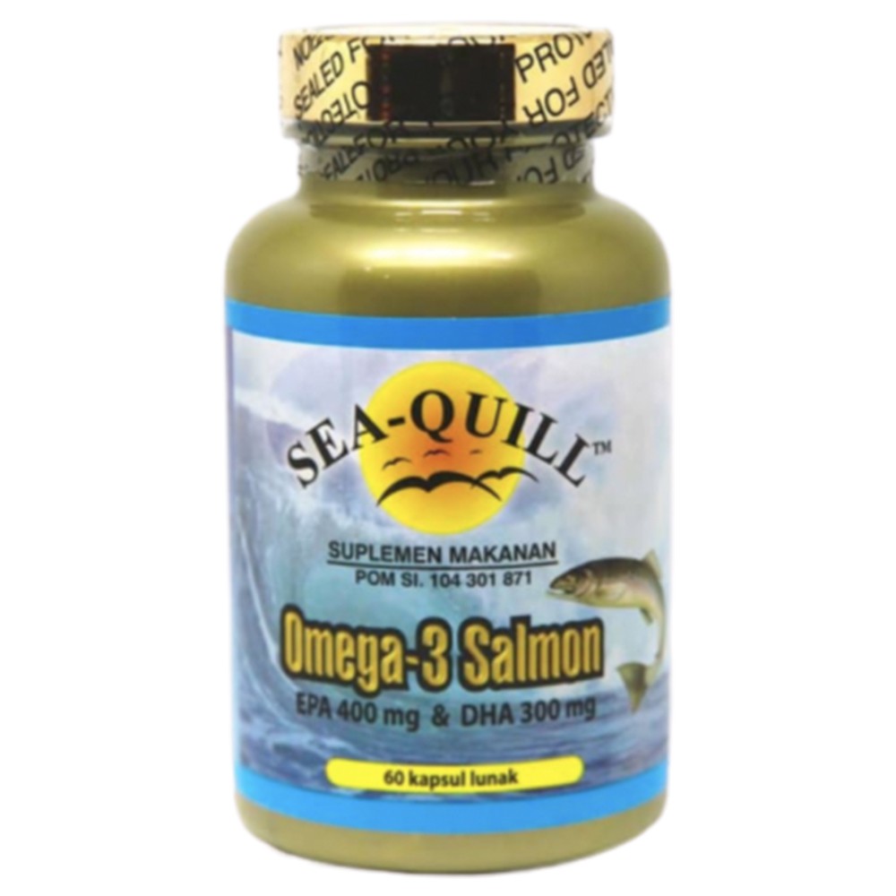 SEA-QUILL SEAQUILL SEA QUILL OMEGA 3 6 9 SALMON FISH OIL KOLESTEROL DARAH TINGGI AUTOIMUN 60 KAPSUL