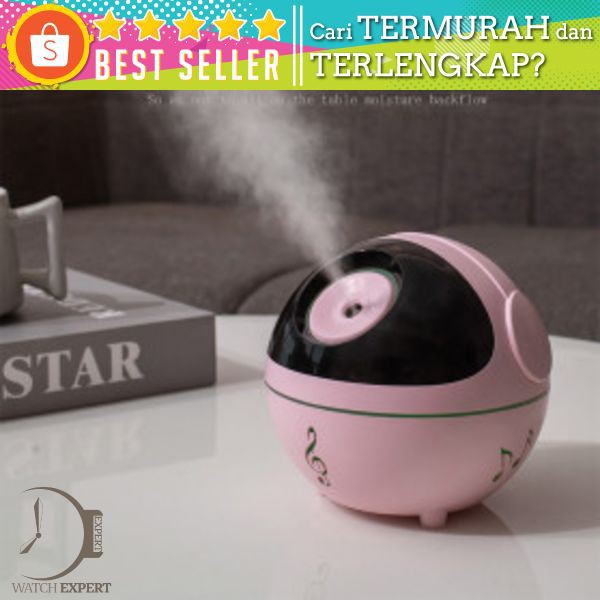 ISHOWTIENDA Ultrasonic Air Humidifier Aromatherapy Music Wizard Rechargeable 350ml - K-H99 - Pink