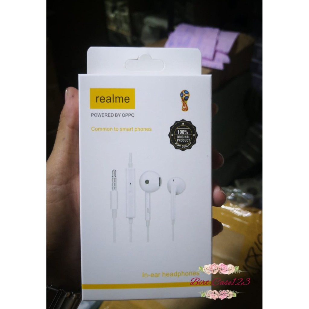 R15 Headset headsfree earphone Hf ORIGINAL REALME 2 3 5 6 7 pro C1 c2 c3 c11 c15 c12 c17 c20 C21y  JACK 3.5MM BC5878