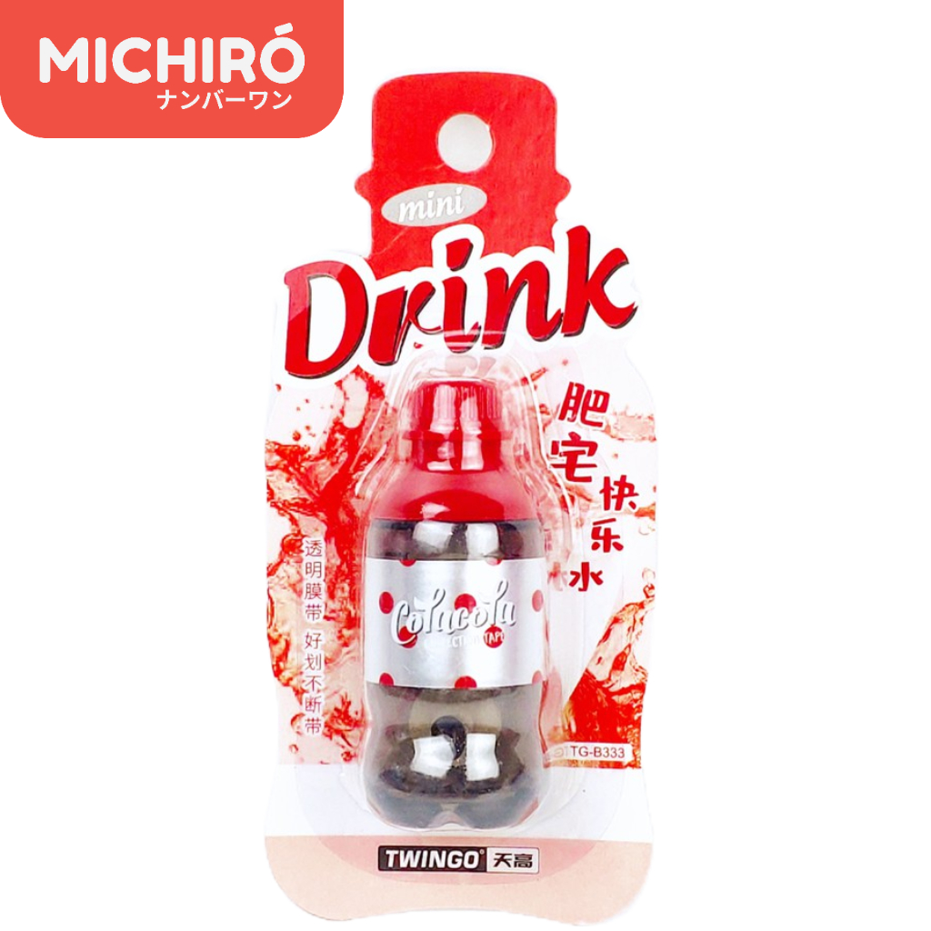 

Michiro Pita Tipe-X Imut Dengan Bentuk Botol Minuman Mini Drink Correction Tape