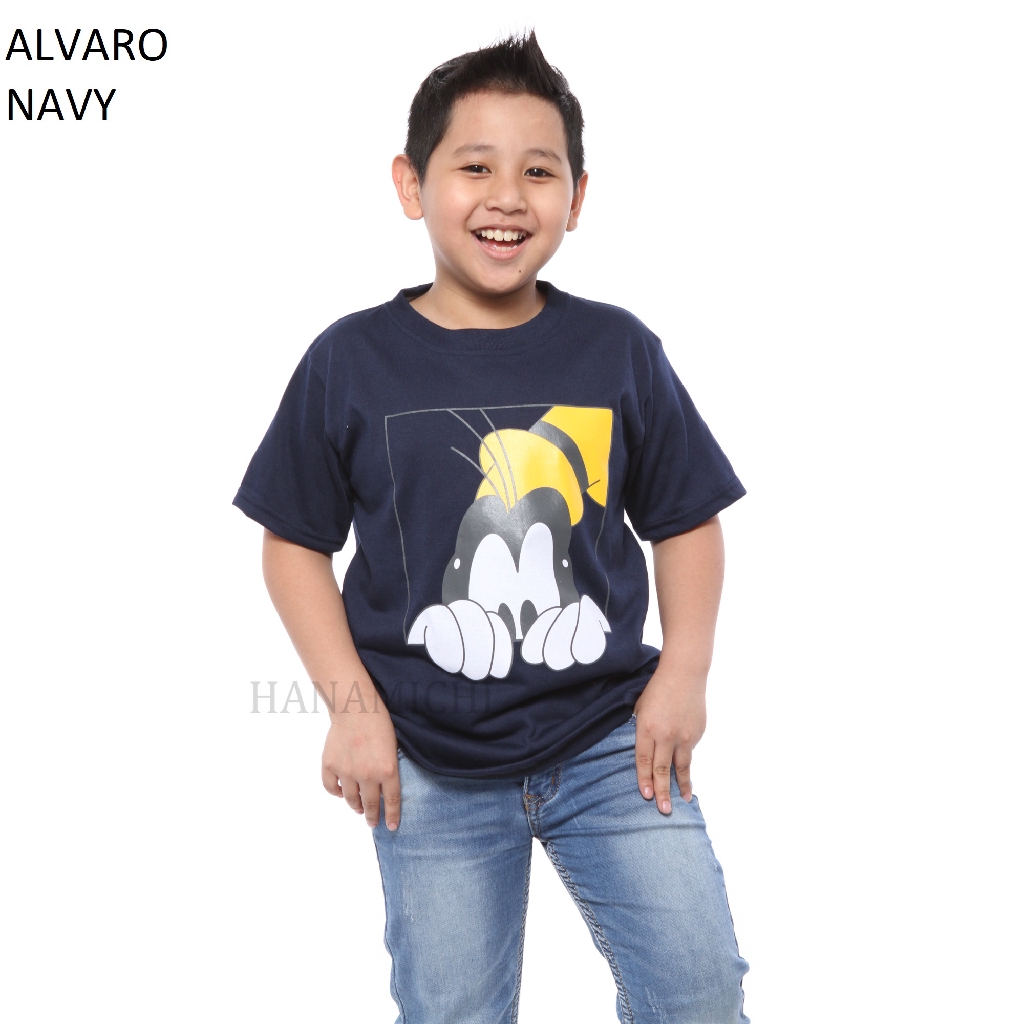 Hanamichi ALVARO Baju Kaos Sablon Anak Lengan Pendek