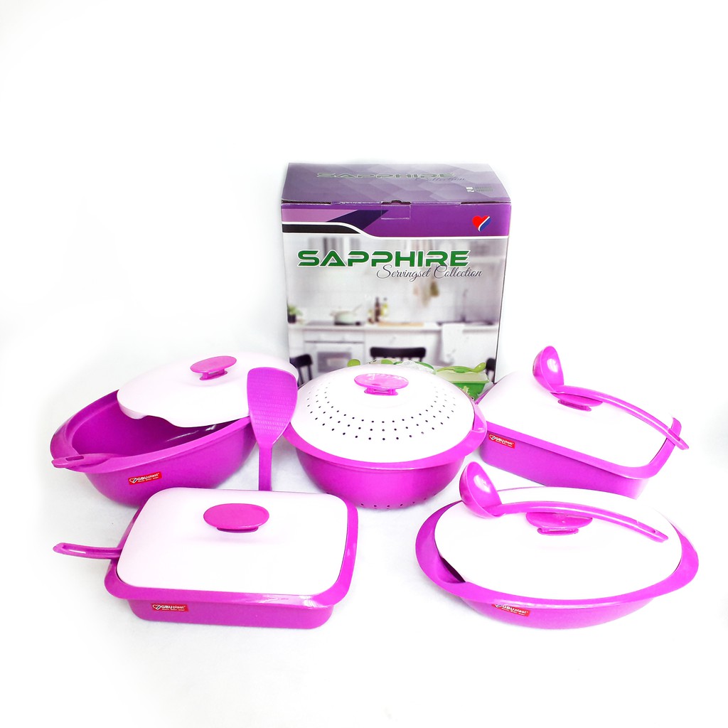 Sapphire Serving Set Collection / Wadah Makanan Set Plastik Original
