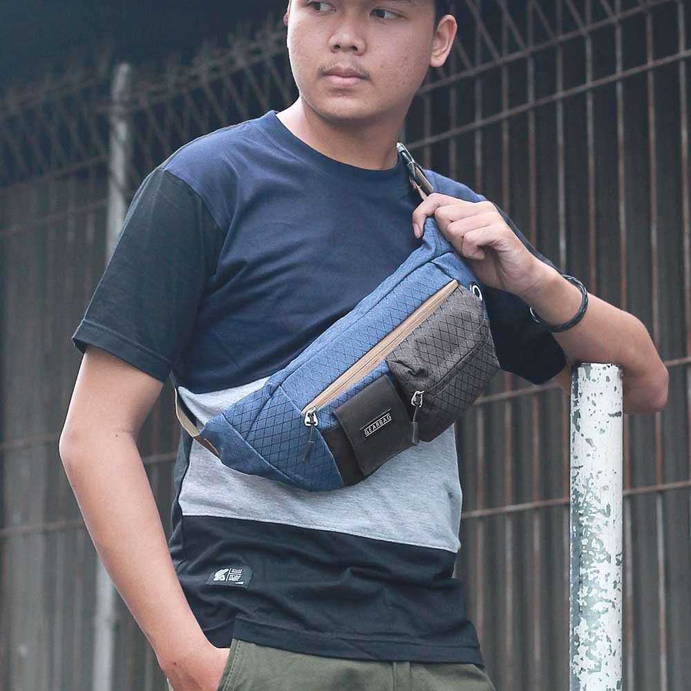 Tas Selempang Waistbag Pria Distro Terbaru Tas Pingang Kecil - Wasbag Waistbag Waitsbag Cowok