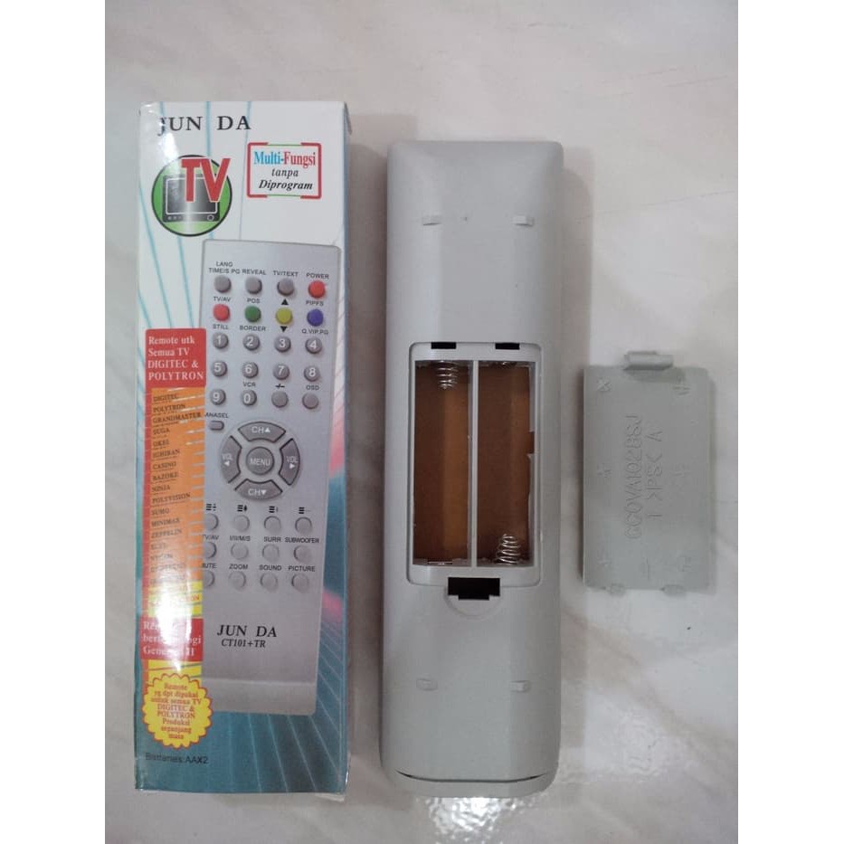 REMOTE TV MULTI FUNGSI UTK TV DIGITEC &amp; POLYTRON JUN DA CT-101