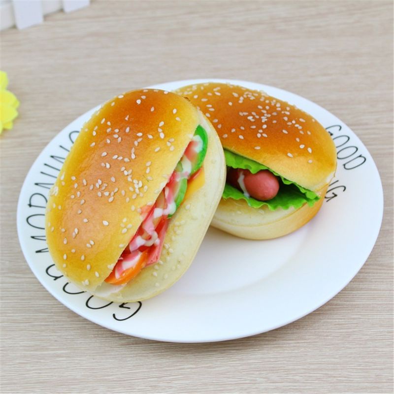 Squishy Burger Hamburger Kawai Bagus Lucu Slow Rising | Mainan Anak Perempuan