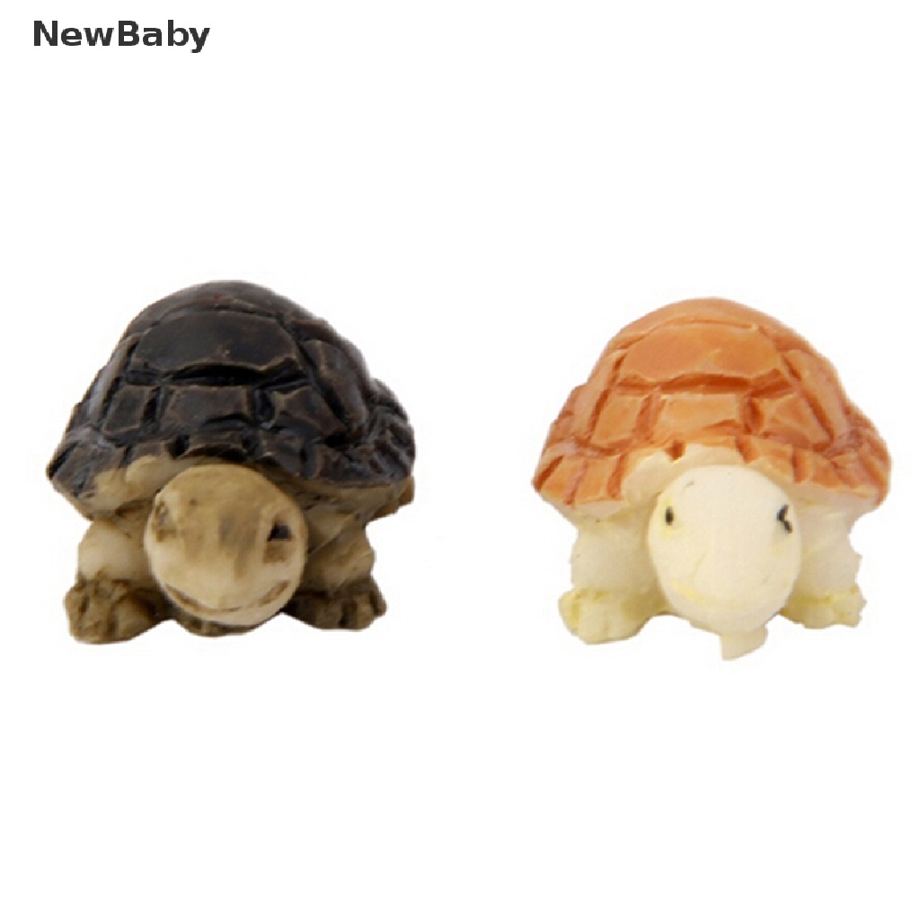 Newbaby 2pcs Miniatur Kurakura Untuk Dekorasi Taman Minifairy Gardenrumah Boneka DIY