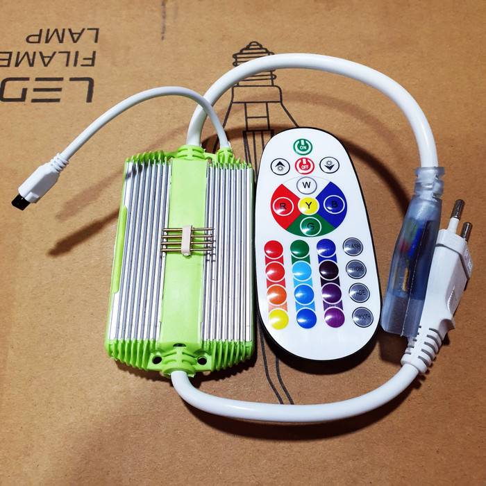REMOTE KONTROL LAMPU LED NEON FLEX RGB 4 PIN MAX 100M - REMOTE N.FLEX