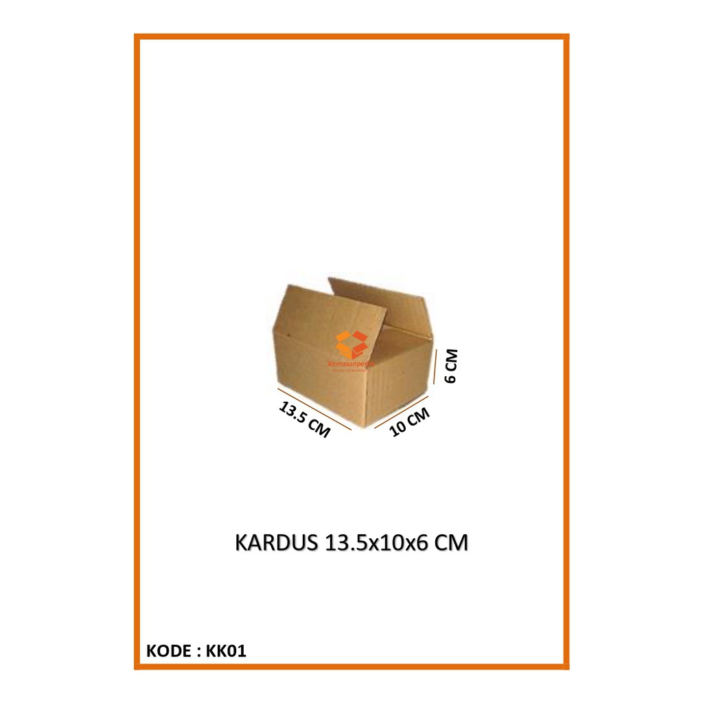 

Kardus 13.5x10x6 Cm Polos / Dus Dos Box Bok Boks Karton Kotak Baru Kemas Kemasan Packing Packaging