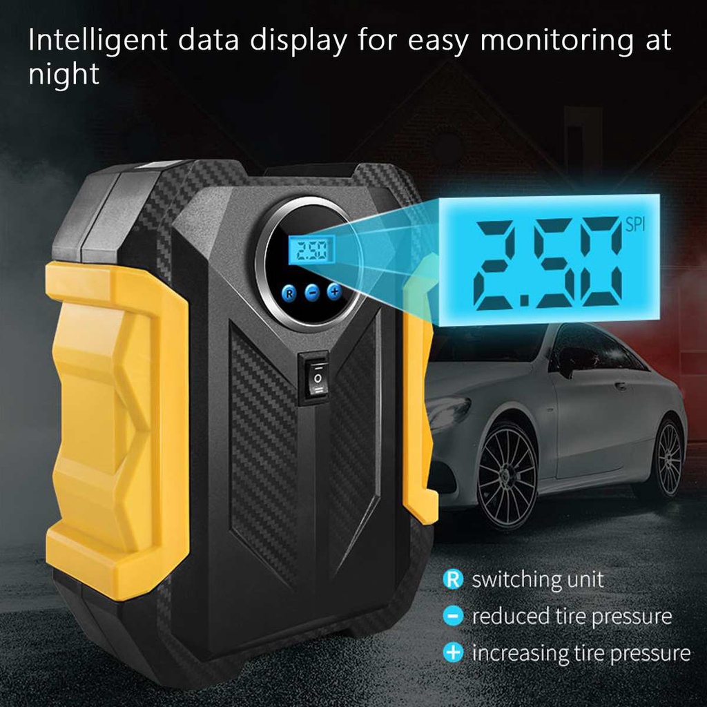 Portable Car Tire Air Pumps/Intelligent Electric Air Compressor Tire Inflator Digital/Dial Display