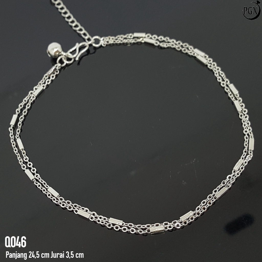 PGX Gelang Kaki Xuping Wanita Lapis Emas Aksesoris Fashion Korea - Q046