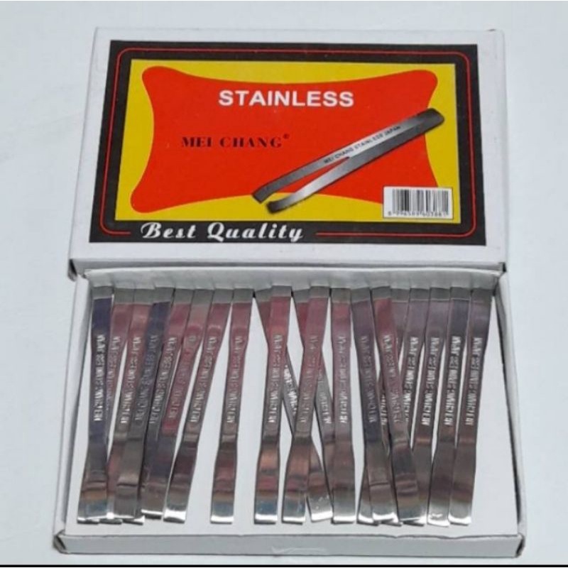 Pinset/ Pencabut Bulu Bahan Stainless Tebal  Harga / 1 pcs