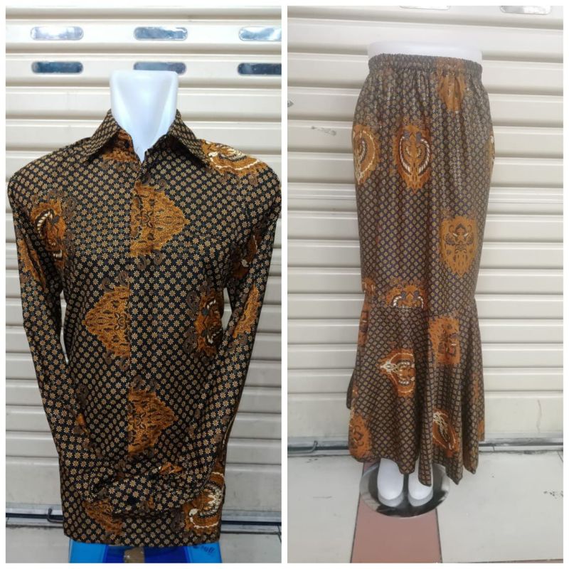 IndahKebaya | 50+ MOTIF / COUPLE ROK DUYUNG DAN KEMEJA PANJANG / COUPLE BATIK KEBAYA / VARIASI WARNA