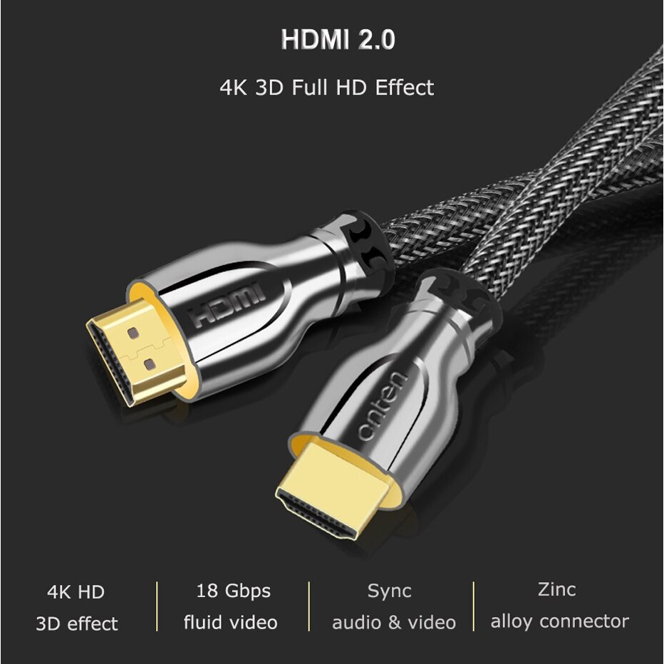 ONTEN OTN-8307 - HDMI to HDMI Cable - 4K Resolution - 2M Length - Kabel HDMI 2 Meter - Best Quality
