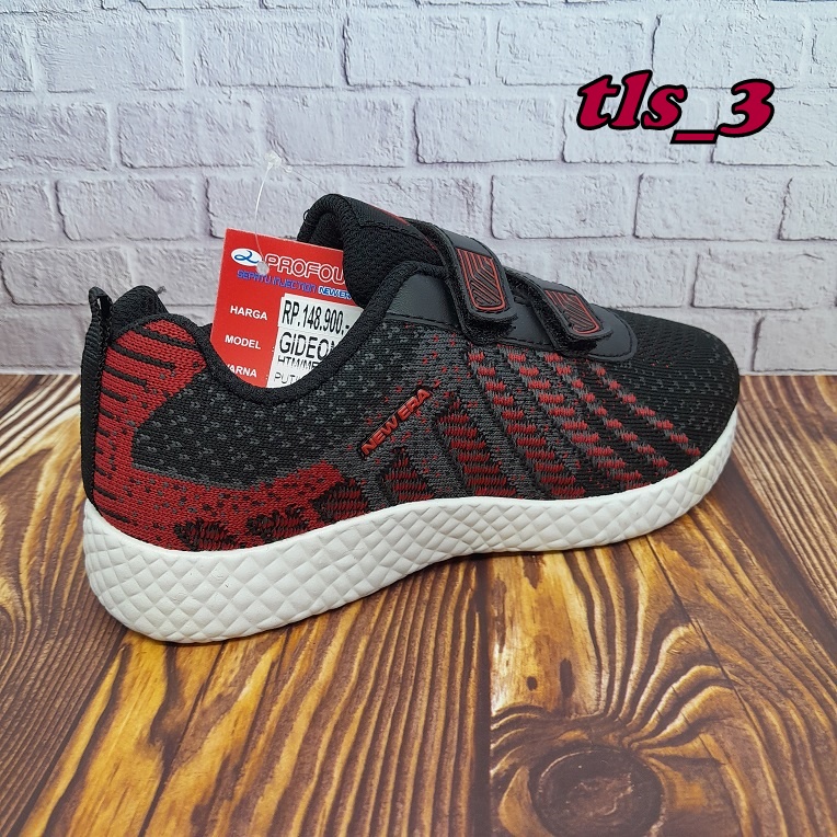 Sepatu Cowok New Era Gideon Velcro 31-34 Sneaker Anak Laki