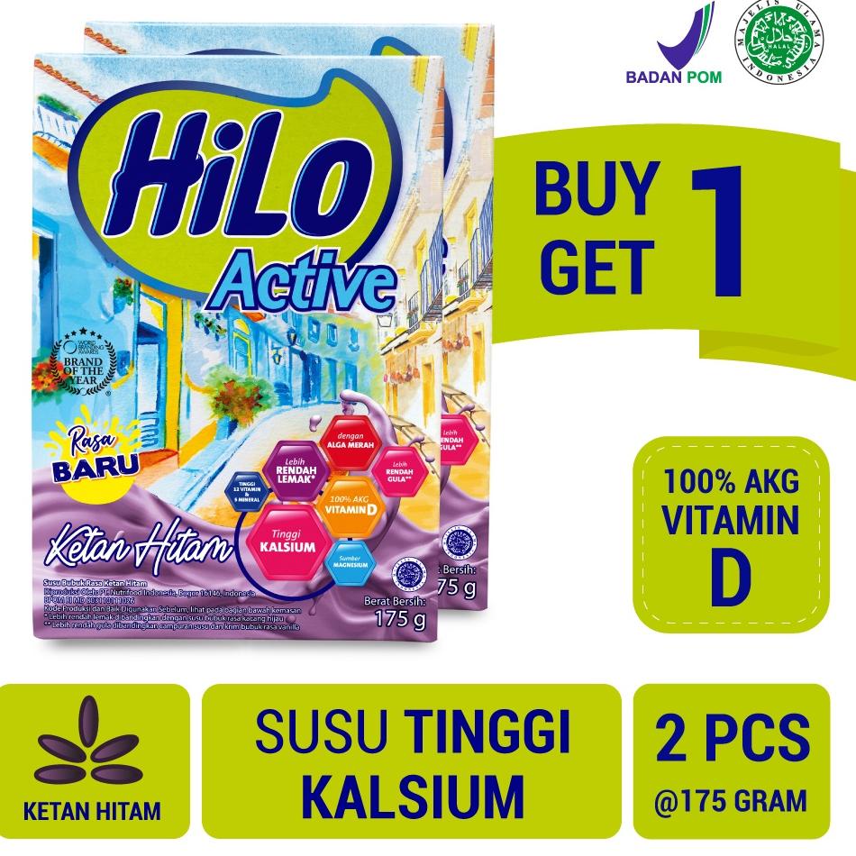 

ㆊ BUY 1 GET 1 - HiLo Active Ketan Hitam 175g - Susu Tinggi Kalsium (Expired Kurang dari 6 Bulan) HARGA TERMURAH 2698 ☀