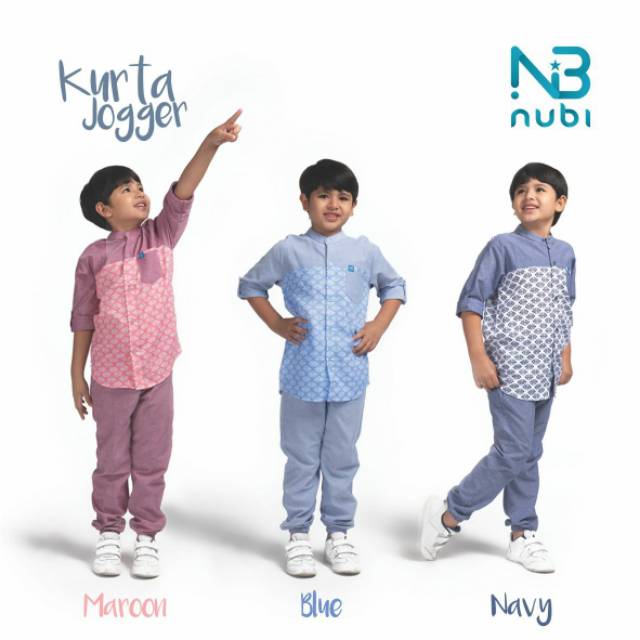 Koko anak / Kurta joger nubi kids size M