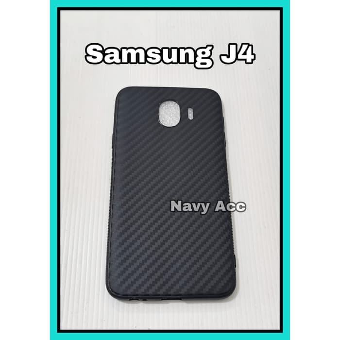 NA - Case Carbon Samsung J4 - Softcase Carbon Xiaomi Samsung J4