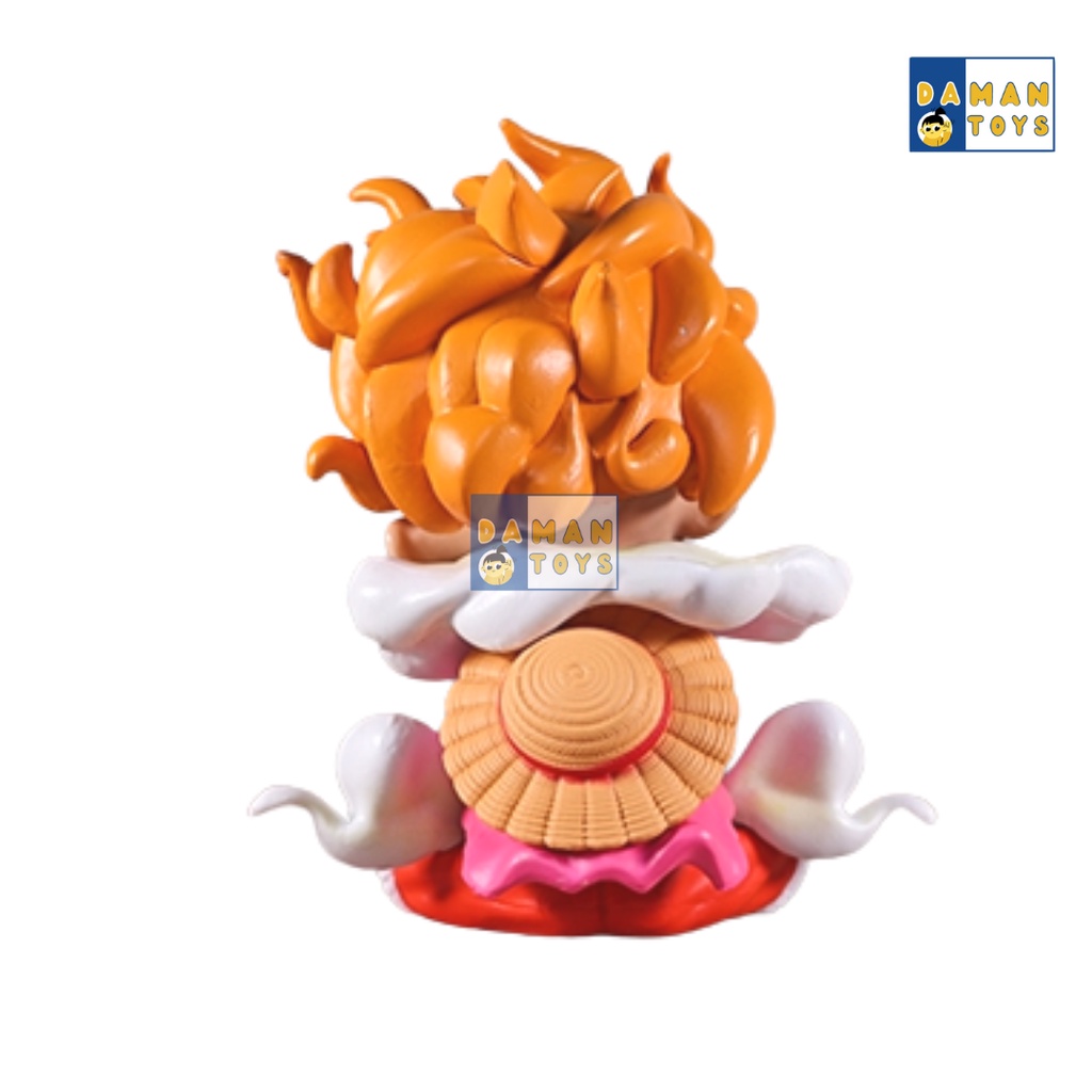 Mainan Pajangan Anime Luffy God Nika Q Version Figure One Piece Gear 5