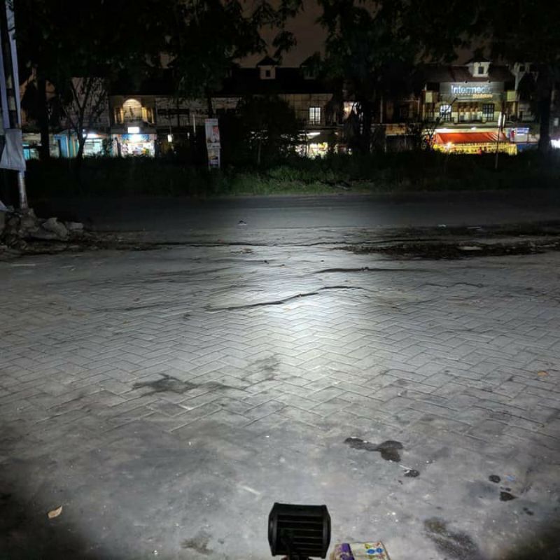 Lampu Tembak Sorot CWL Kotak LED 6 Mata 18 Watt Besar Motor Mobil