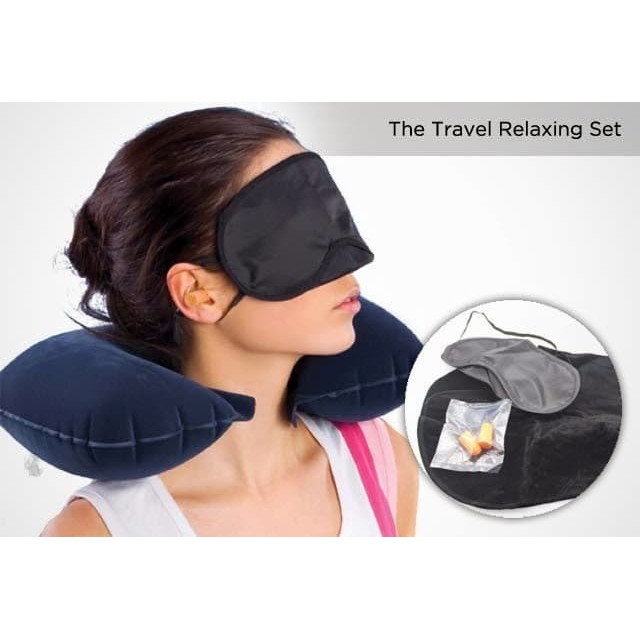 VOM Travel Pillow Set / Bantal Angin Leher 3 in 1 - 0043