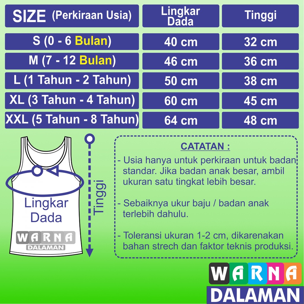 6 Pcs Singlet Anak Laki Laki Dan Perempuan Kaos Dalam Anak Pakaian Dalaman Putih Tren