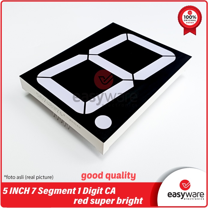 7 Segment 5 INCH CA Super Bright KEM Original LED SEVEN SEGMENT