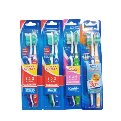 ORAL-B SIKAT GIGI 2PCS/centraltrenggalek