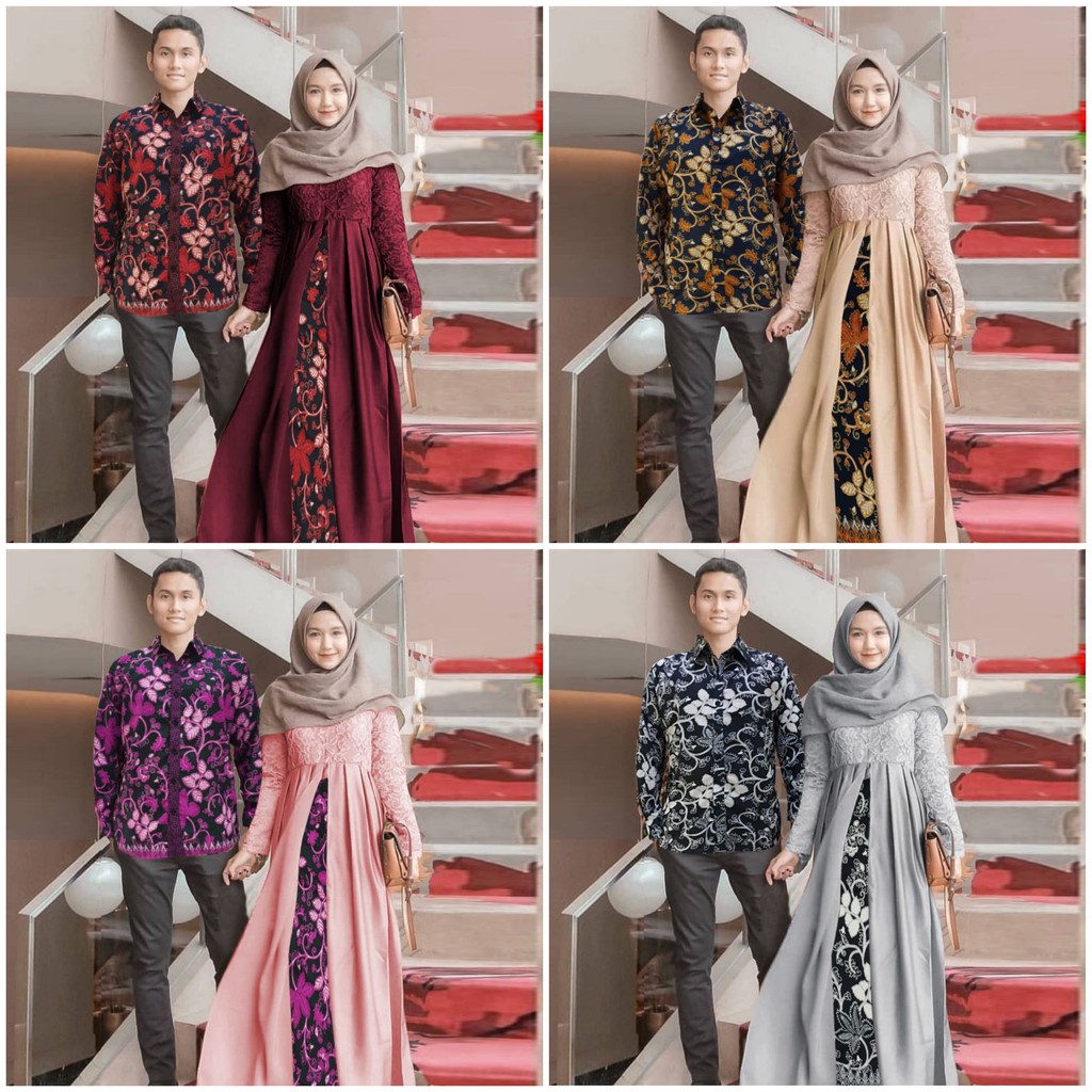 Couple Batik Kebaya Brukat CP SARWENDAH Jumbo XL
