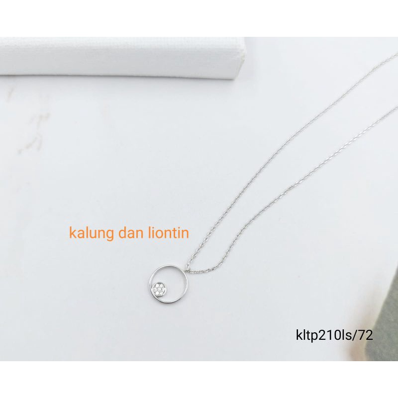 Kalung wanita xuping Asli lapis emas putih (bonus liontin)