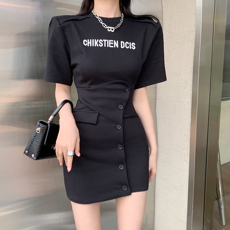 [COD]Dress Terbaru Rok Rajut T-shirt Dress Sexy Midi Dress Korea