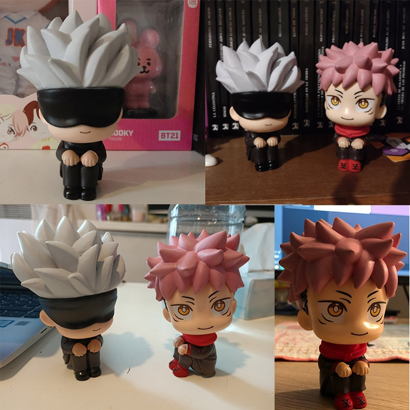 Mainan Action Figure Anime Jujutsu Kaisen Yuji Itadori Gojo Satori Bahan Pvc Ukuran 10cm Untuk Hadiah Anak