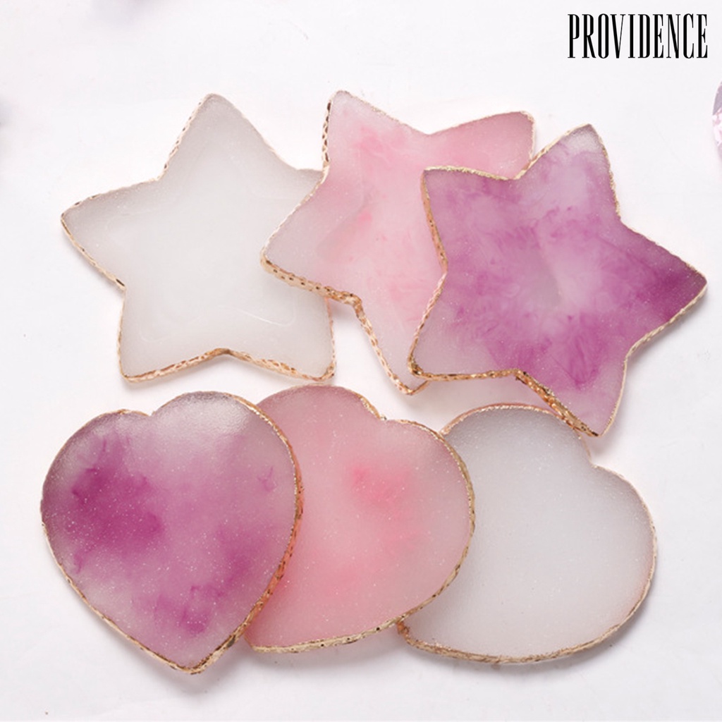 Providence Nail Color Plate Heart Star Shapes Displaying Non-Fading Natural Mixing Display Palette Gel Polish Holder for Manicure