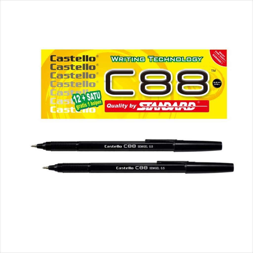 LP14 Pulpen Hitam Standard Castello C88