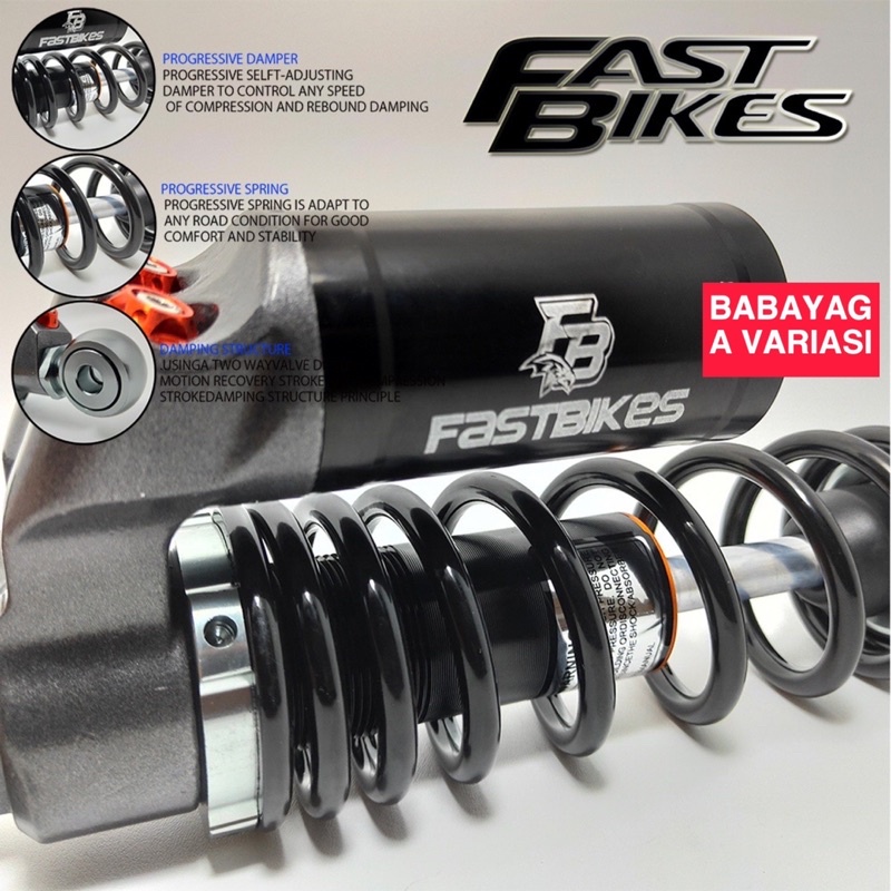 Shock Breaker Bebek Uk 280 Tabung Atas FAST BIKES