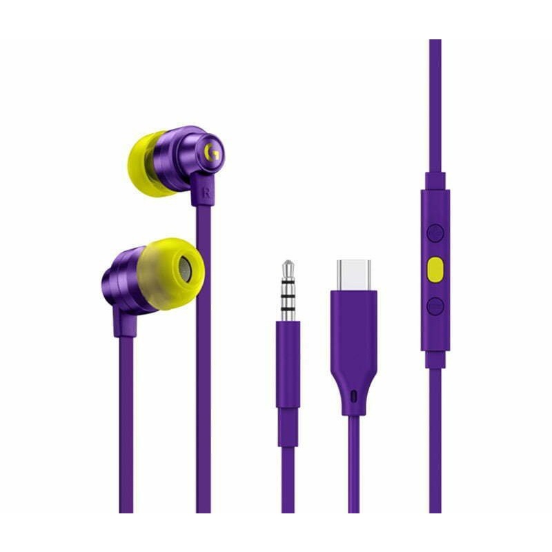 Headset Logitech EARPHONE Gaming G333 PURPLE