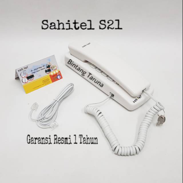 Telepon Kabel Sahitel S21 Cable Phone Sahitel S-21 (Putih)