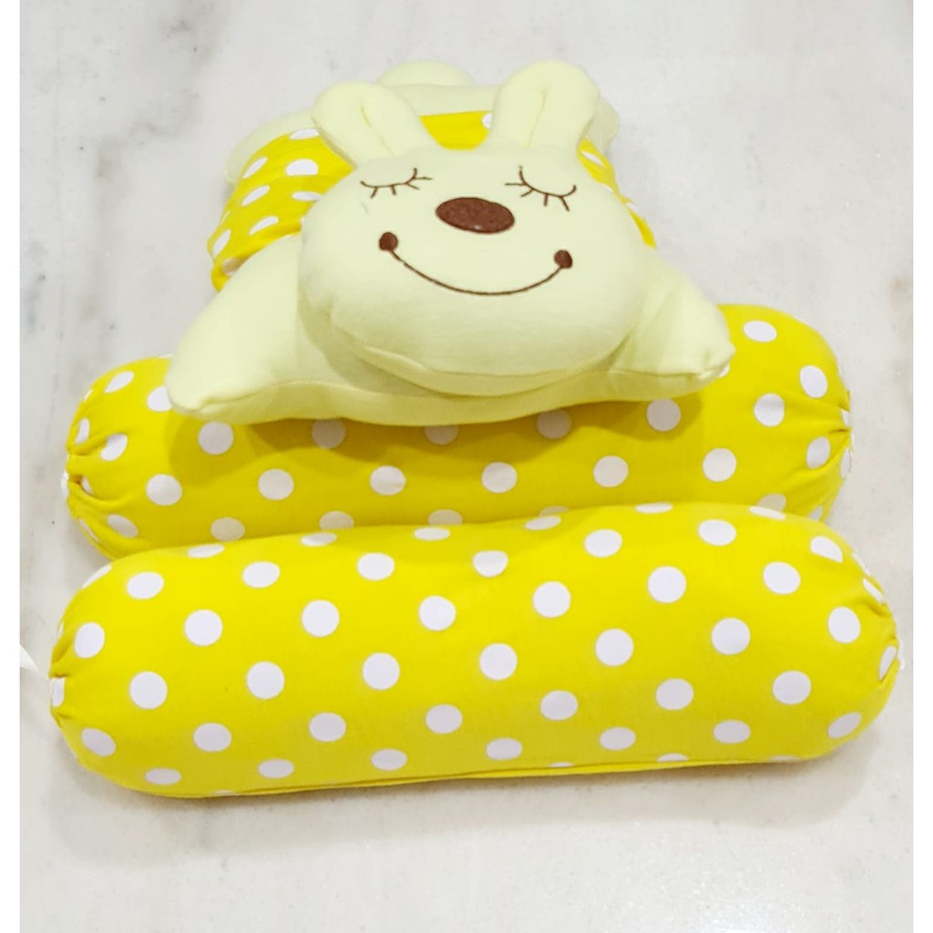 Bantal Guling Bayi 3in1 Bantal Bayi Guling Bayi Bantal Tidur Bayi Perlengkapan Tidur Bayi BGS-05