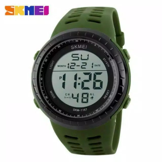 SKMEI 1167 Original / Jam Tangan Pria Sport / Jam Tangan Digital LED Anti Air / Skmei original