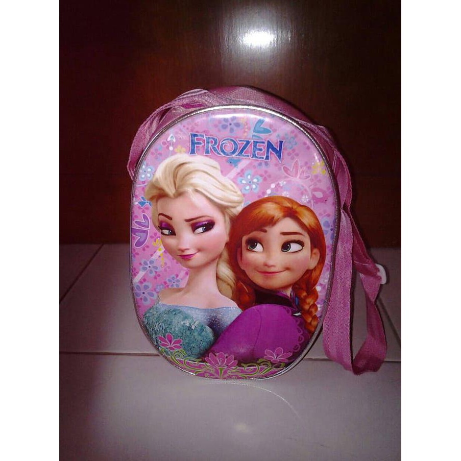 Ready.,Stock. Tas Selempang Oval Cars, Masha, Hello Kitty, Thomas, Sofia, Olaf Berkualitas,..