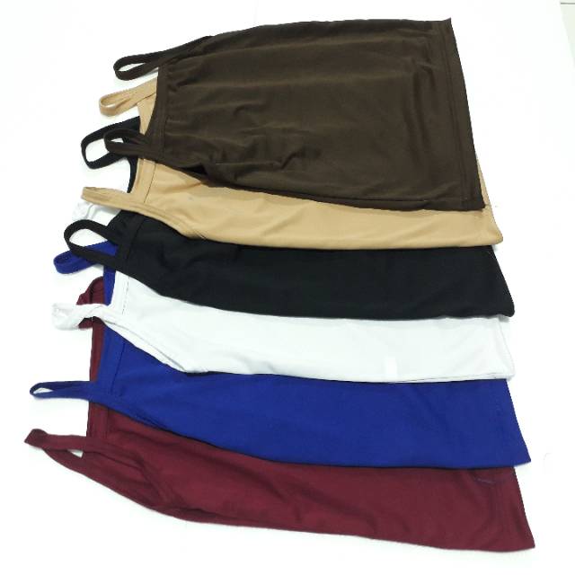 AT225-(Dapat 6 pcs) tengtop wanita sarmila tanktop tali kecil home made