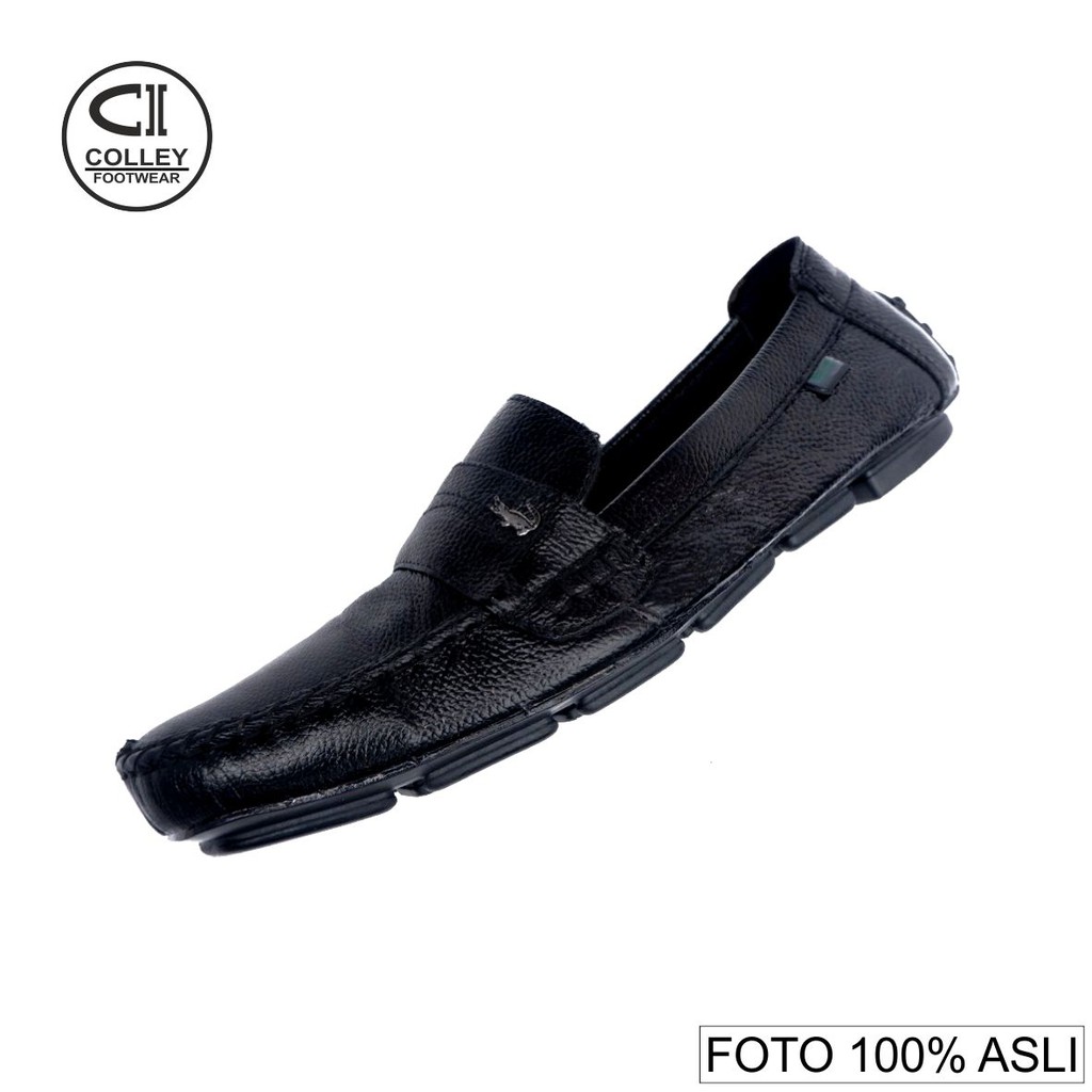 COD - SEPATU SLIP ON PRIA 100% KULIT ASLI / MUKASIN / CASUAL LEATHER CLY-MKN.007