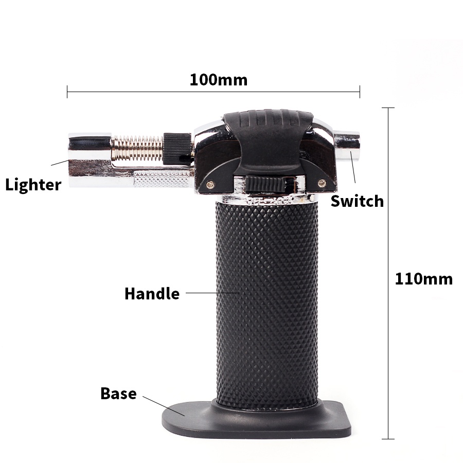 Overview of Yofeil Mancis Korek Api Gas Refillable Butane Torch Model Adjustable Flame Gun - TS-19