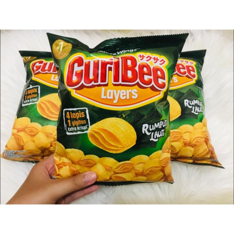 GURIBEE Snack barbeque balado / Guribee rumput laut