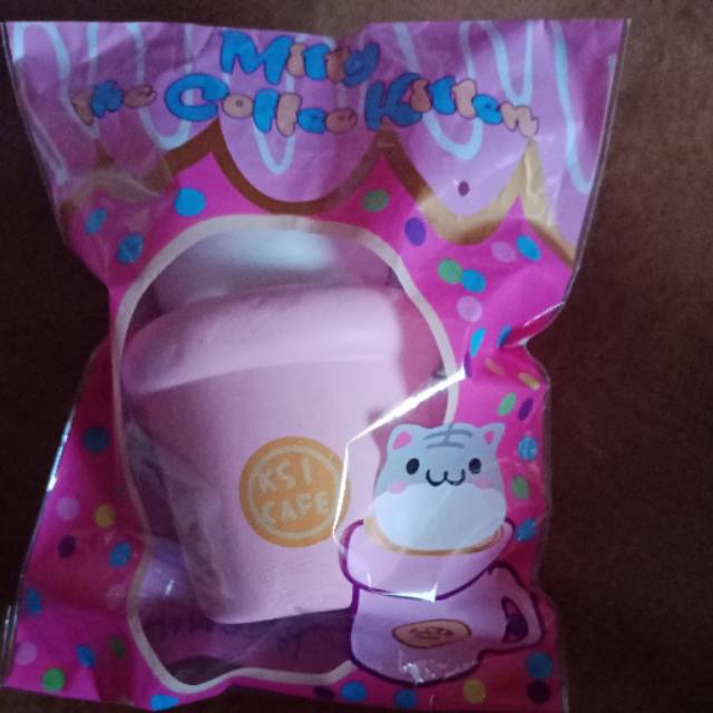 Squishy KSI Mitty The Coffee Kitten/RARE SQUISHY