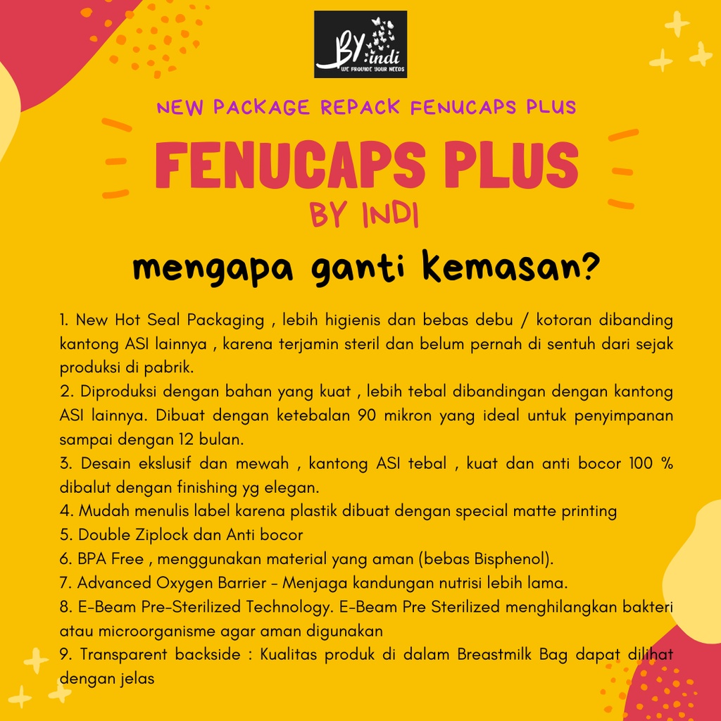 PAKET LECICAPS DAN FENUCAPS PELANCAR ASI SUMBAT BOOSTER ASI